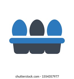 egg vector glyph colour icon