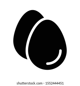 egg vector glyph flat icon