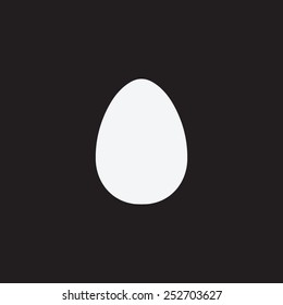 Egg Vector Icon.