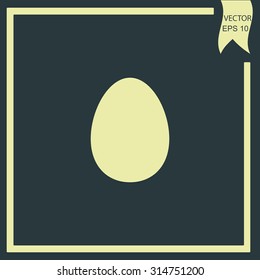 egg vector icon