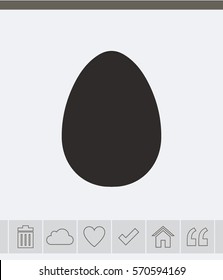 Egg Vector Icon.