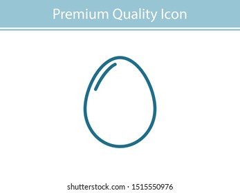 Egg vector icon, breakfast food. Diet