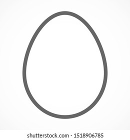 Egg vector icon, breakfast food. Diet