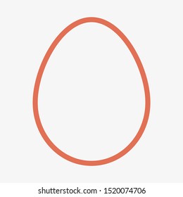 Egg vector icon, breakfast food. Diet