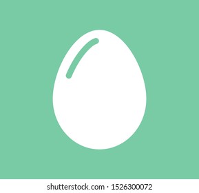 Egg vector icon, breakfast food. Diet