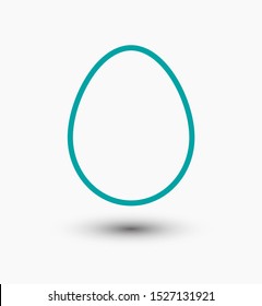 Egg vector icon, breakfast food. Diet