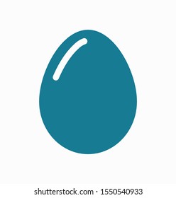 Egg vector icon, breakfast food. Diet