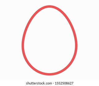 Egg vector icon, breakfast food.