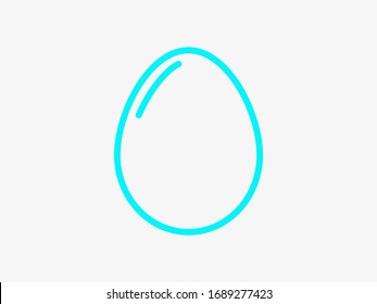 Egg vector icon, breakfast food. Diet