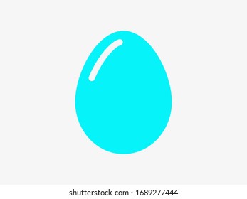 Icono vector del huevo, comida para el desayuno. Dieta