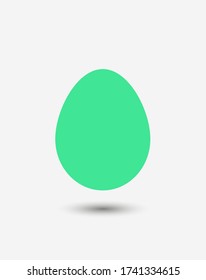 Egg vector icon, breakfast food. Diet