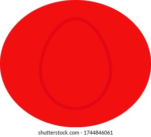 Egg vector icon, breakfast food. Diet