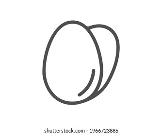 Egg vector icon, breakfast food symbol. Modern, simple flat vector illustration.