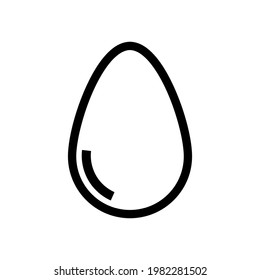 
Icono vector del huevo, símbolo de la comida del desayuno. Ilustración vectorial plana moderna y simple para un sitio web o aplicación móvil