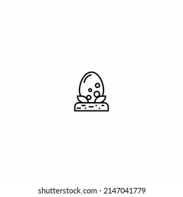 Egg vector icon, breakfast food symbol. Simple modern data vector illustration for website or mobile app