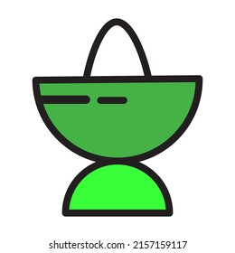 Egg vector icon, breakfast food symbol.