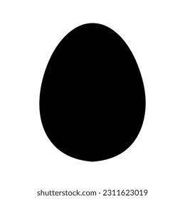 Egg vector icon, breakfast food symbol color editable