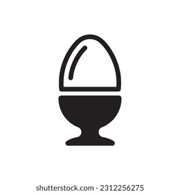 Egg vector icon. Egg flat sign design. Egg symbol pictogram. UX UI icon