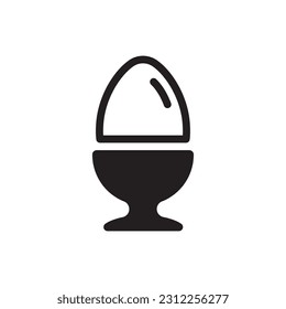 Egg vector icon. Egg flat sign design. Egg symbol pictogram. UX UI icon