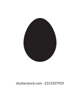 Egg vector icon. Egg flat sign design. Egg symbol pictogram. UX UI icon