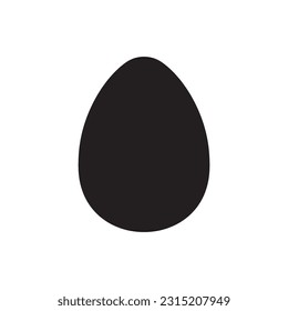 Icono vector de huevo. Diseño de señales planas de huevo. Pictograma del símbolo del huevo. icono de interfaz de usuario de UX