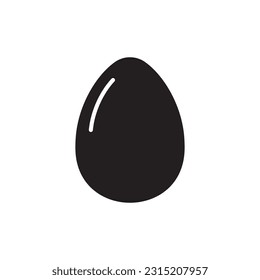 Egg vector icon. Egg flat sign design. Egg symbol pictogram. UX UI icon