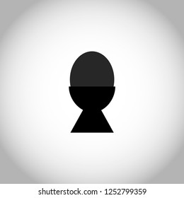 egg vector icon in flat style