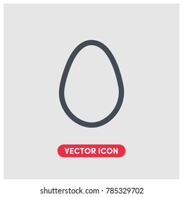Egg Vector Icon Illustration.Ui/Ux.Light Backround.Premium Quality.