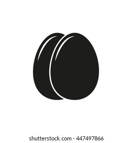 Egg vector icon. Illustration isolated on white background for graphic and web design.