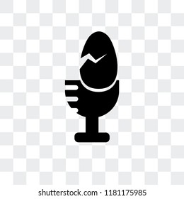 Egg vector icon isolated on transparent background, Egg logo concept
