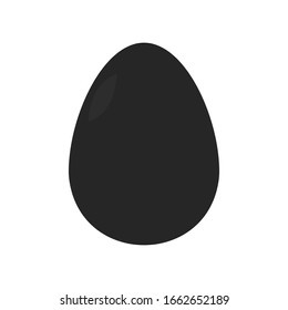 Egg vector icon on white backgound.