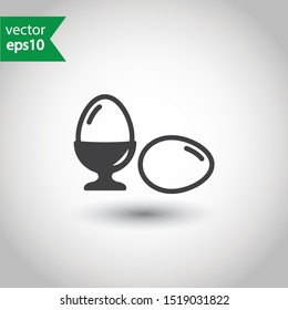 Egg vector icon. Egg sign design. Egg flat symbol. EPS 10 pictogram