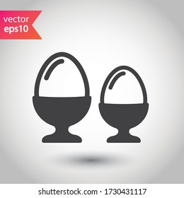 Icono vector de huevo. Diseño de señales de huevo. Símbolo plano del huevo. Símbolo del pictograma EPS 10