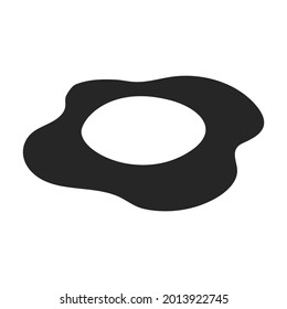 Egg vector icon.Black vector icon isolated on white background egg.