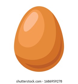 Egg vector icon.Cartoon vector icon isolated on white background egg.