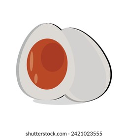 Egg vector illustration, Collection of whole, broken, fried, yolks, eggshells and boiled eggs. Whole and broken white and yellow fresh raw eggs.
