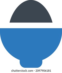 ilustración del vector de huevo aislada en un fondo transparente. iconos vectoriales de glifo para el concepto o gráficos web.