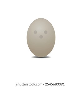 Ilustración vectorial de huevo aislada sobre un fondo blanco
