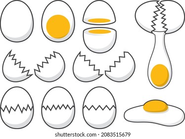 Egg vector illustration material collection