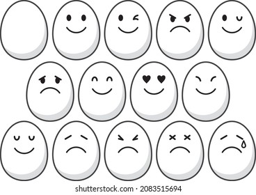 Egg vector illustration material collection