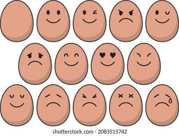 Egg vector illustration material collection