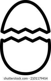 ilustración del vector de huevo en un fondo transparente. Símbolos de calidad premium. Icono vectorial de trazo para el concepto y diseño gráfico.
