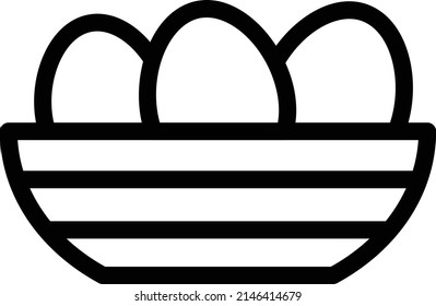 egg Vector illustration on a transparent background. Premium quality symbols. Stroke vector icon for concept and graphic design.