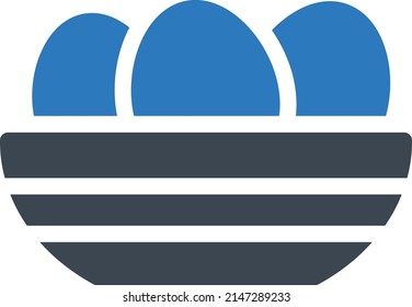 ilustración del vector de huevo en un fondo transparente. Símbolos de calidad premium. Icono vector glifos para concepto y diseño gráfico.