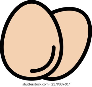 Egg Vector illustration on a transparent background.Premium quality symmbols.Stroke vector icon for concept and graphic design.