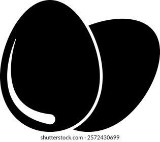 Egg Vector illustration on a transparent background.Premium quality symbols.Glyphs vector icon for concept and graphic design.