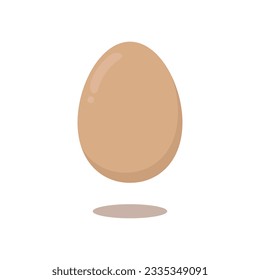 Egg vector illustration on white background. Egg cartoon style.