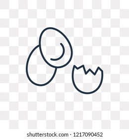 Egg vector outline icon isolated on transparent background, high quality linear Egg transparency concept can be used web and mobile
