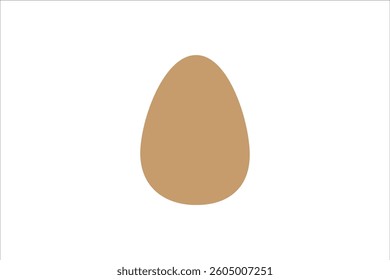 
Egg Vector Shape. Isolated on White Background