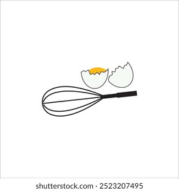 ÍCONE DE OVO WHISK VETOR ILUSTRAÇÃO SÍMBOLO DESIGN